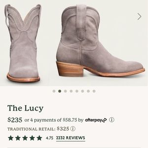 Adorable Tecovas Genuine Leather Lucy Boots